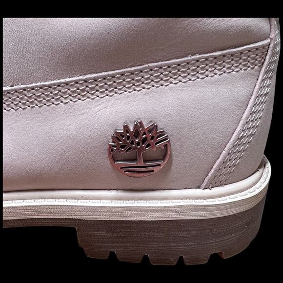 TIMBERLAND Premium Women's Size 6 Boot Cameo Rose Pink Nubuck 6" Waterproof - Picture 10 of 16